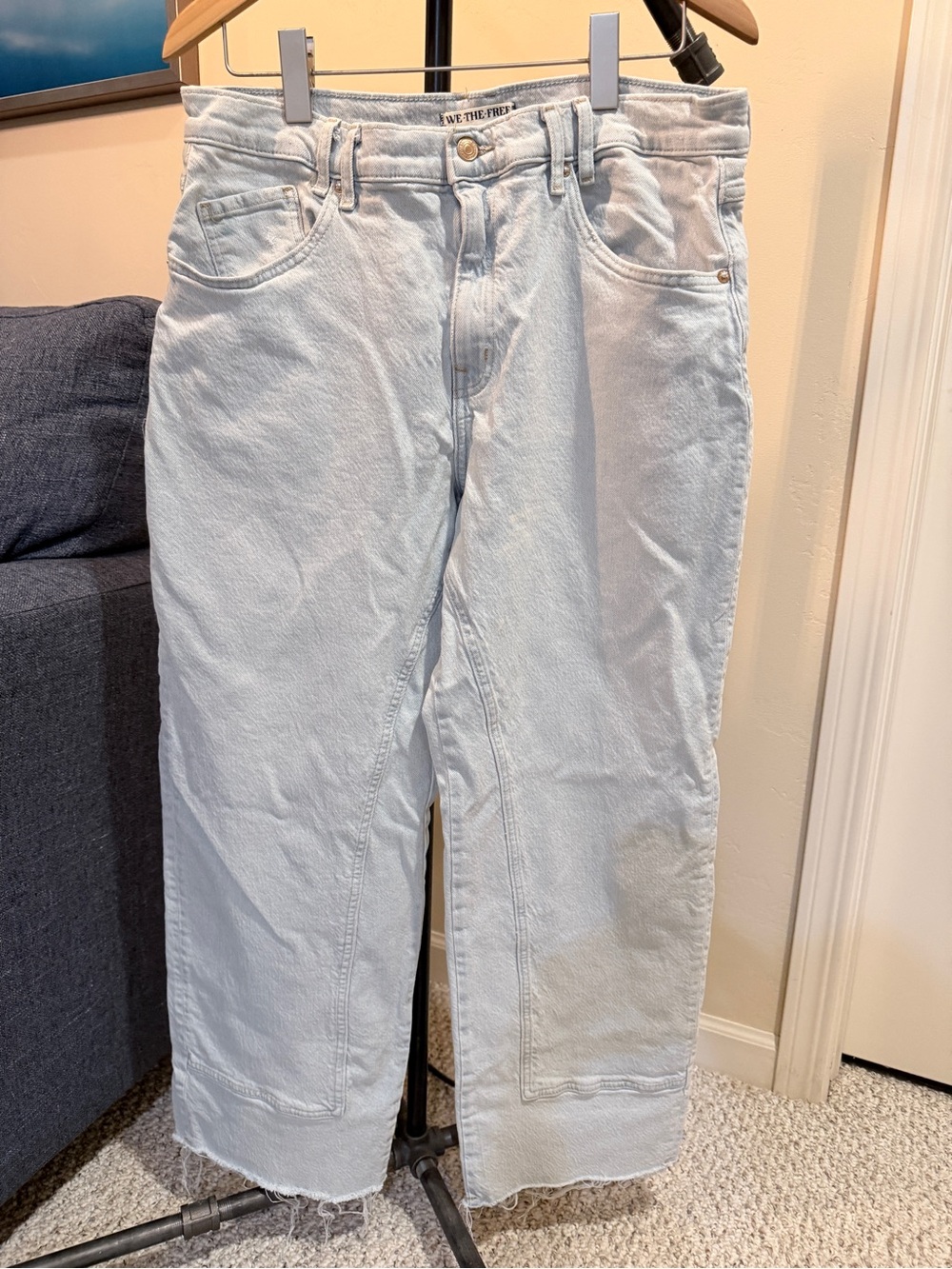 We The Free light wash denim jeans
